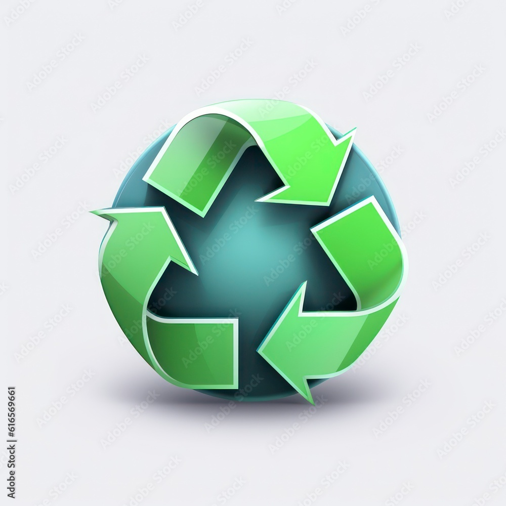 Obraz premium recycle 3d icon
