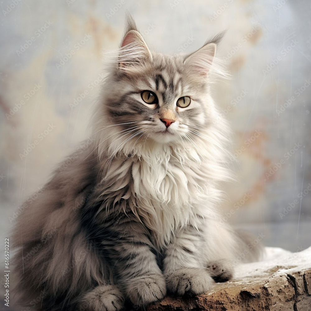Portrait of a cat, Generative Ai