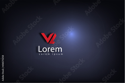 logo de conception de lettre v. lettre v icône logo avec swoosh moderne Vecteur Pro