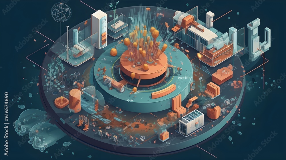 Unveiling the Intricacies of Virology A Visually Captivating 3D Illustration of Viral Phenomena