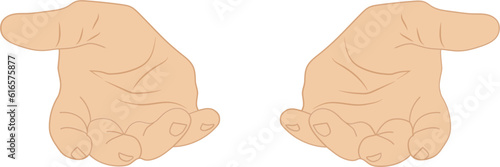 open arms hand gesture