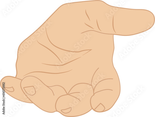 open arms hand gesture
