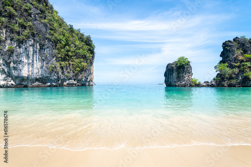 beautiful beach at krabi, thailand © jon_chica