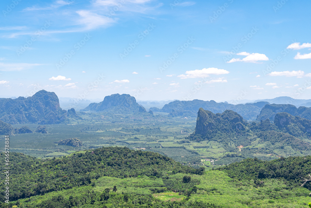 panoramic view from dragon crest mountain, thailand
