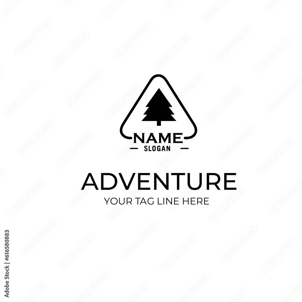 ADVENTURE logo icon vector design template. Creative Symbol illustration