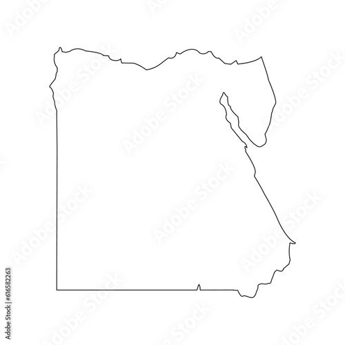 egypt map icon vector