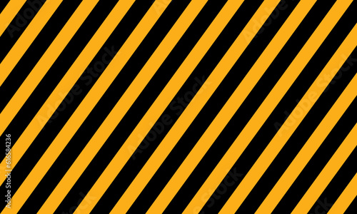 Warning striped rectangular background. Black and yellow stripes on the diagonal.