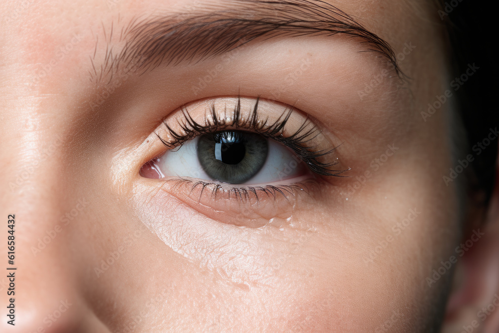 close up of a female eye close up of a female eye