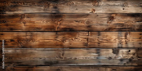 Old wooden wall desktop background ,Generative AI