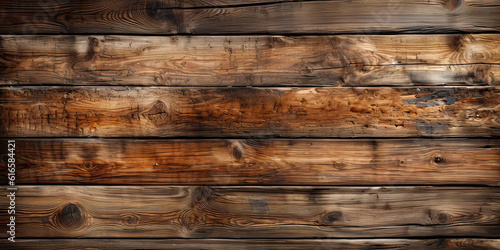 Old wooden wall desktop background ,Generative AI