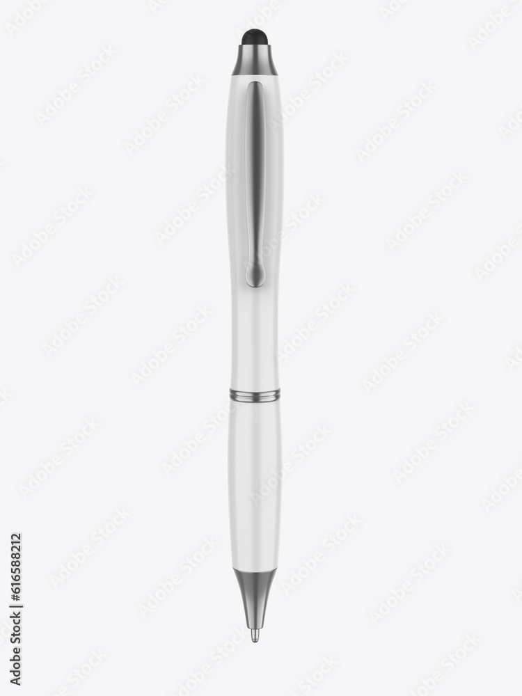 Blank template promotional stylus ball pen. 3d illustration. Blank template promotional stylus ball pen. 3d illustration.