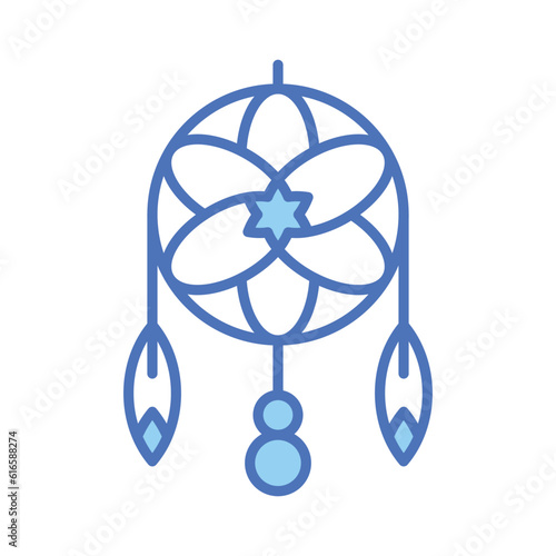 Handcrafted vector of willow hoop, trendy design icon of dreamcatcher