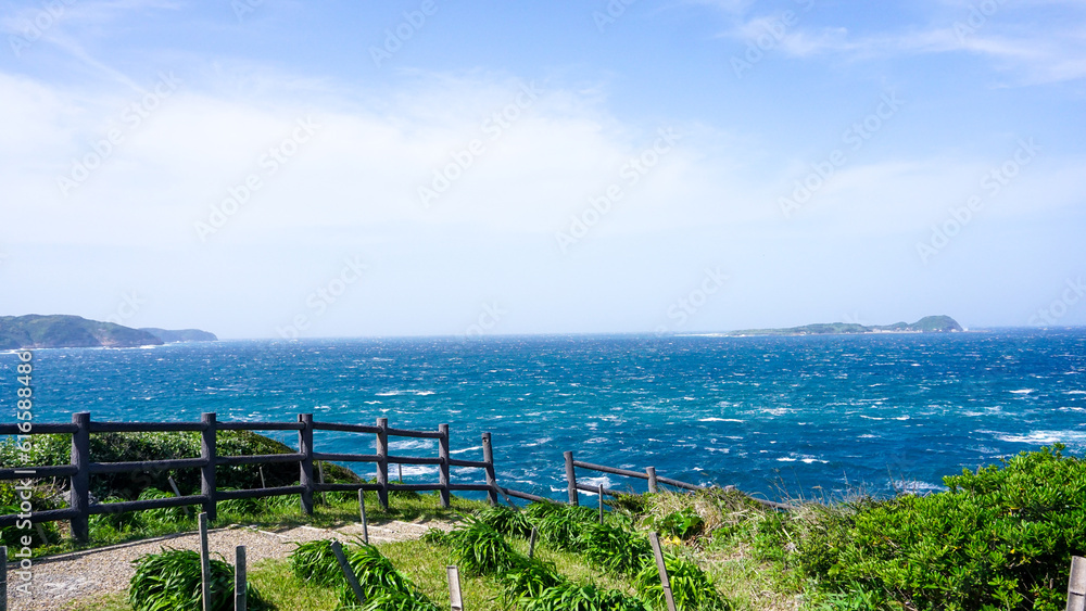 強風が吹く呼子・加部島の絶景 加部島展望台