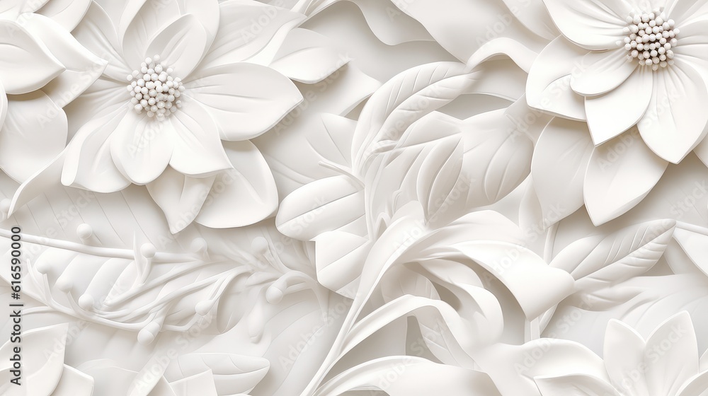 Fototapeta premium white flower floral work 