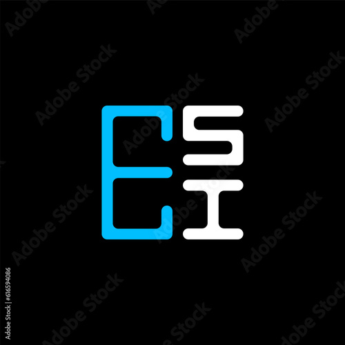 ESI letter logo abstract creative design. ESI unique design	