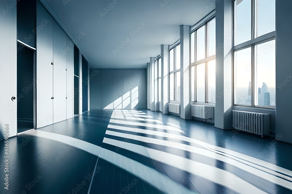 Obraz premium modern office interior generativeAI