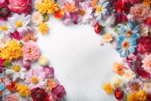 bokeh spring pastel design background peonies valentine watercolor blossom flower color. Generative AI.