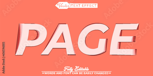 Paper Page Editable Text Effect Template