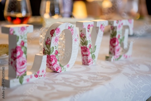 wedding table decoration