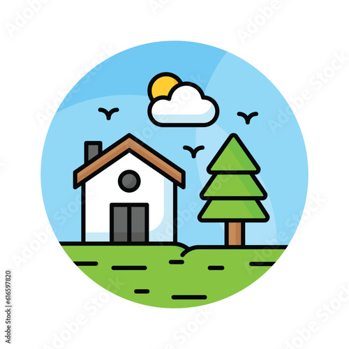 Get this beautifully designed icon of home in modern style  premium icon