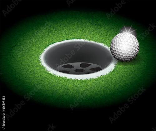 Golf ball not landing