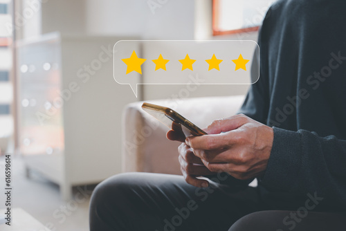 Εκτύπωση καμβά customer service evaluation and feedback rating