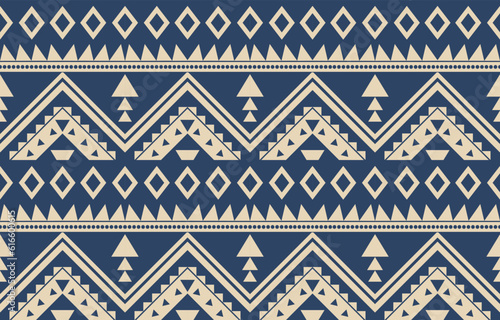 Ethnic abstract ikat art. Aztec ornament print. geometric ethnic pattern seamless  color oriental.  Design for background ,curtain, carpet, wallpaper, clothing, wrapping, Batik, vector illustration.