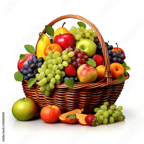 basket of organic fruits