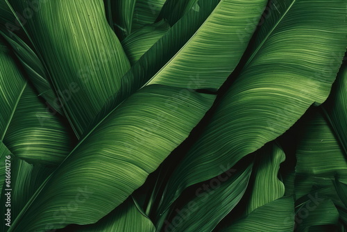textile repeat pattern of banana leaf
