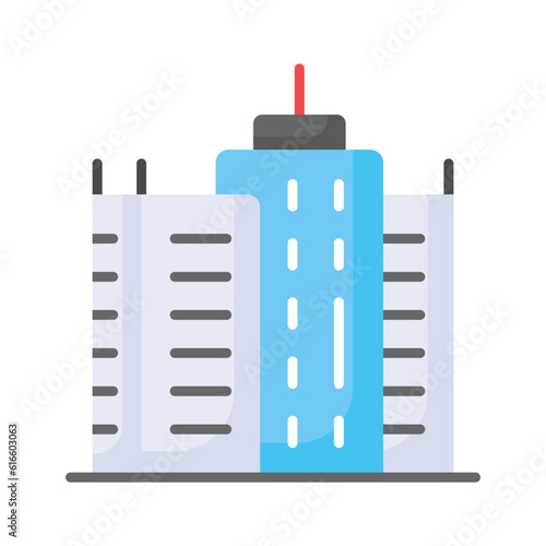 Check this beautiful building icon in trendy style, customizable icon