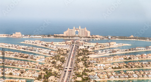 Wallpaper Mural View from observation deck of the Nakheel Mall building to the Palm Jumeirah island and Atlantis Hotel in Dubai city, United Arab Emirates Torontodigital.ca