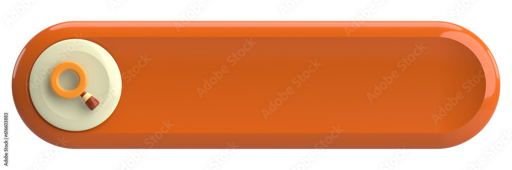 Search field. Search bar. 3D illustration. Search field. Search bar. 3D illustration.