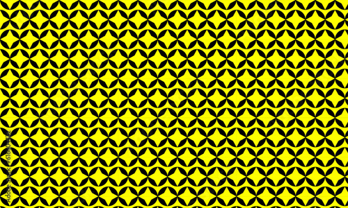 Yellow seamless pattern background with star shapes