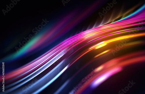 Neon light wave background  3d Rendering  Abstract Background  Light Background  Color Background