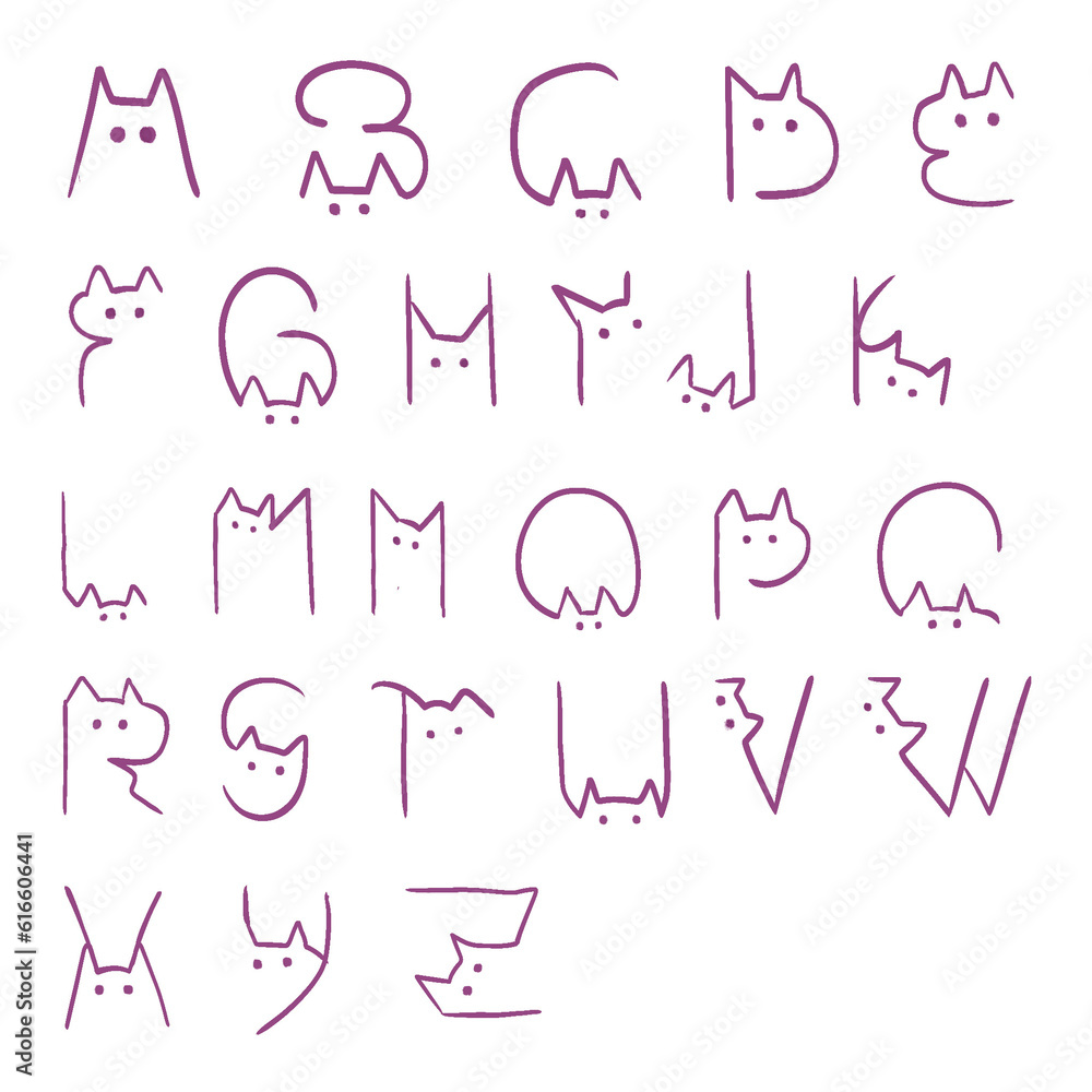 Font line cats
Font line cats