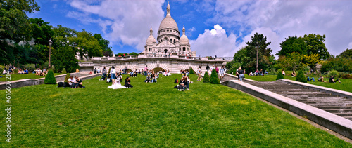 Fotografie Igreja de Sacre Coeur em Paris. França.