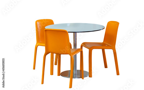Obraz na płótnie table with chairs w salonie
