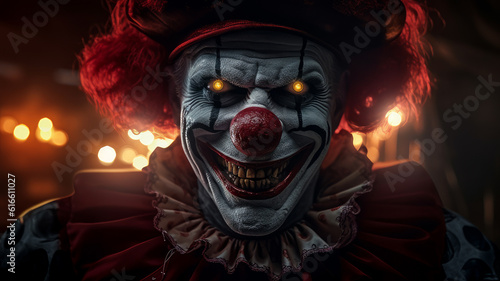 creepy monster clown