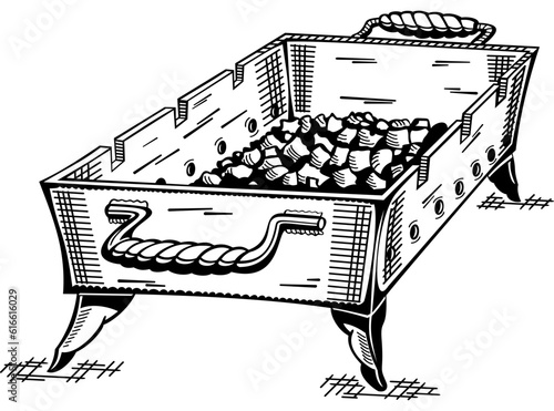 Barbecue with Coals