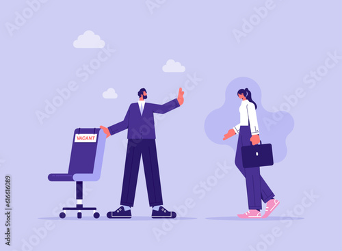Gender inequality in career opportunities for men and women, concept of gender inequality in business, unequal career opportunities