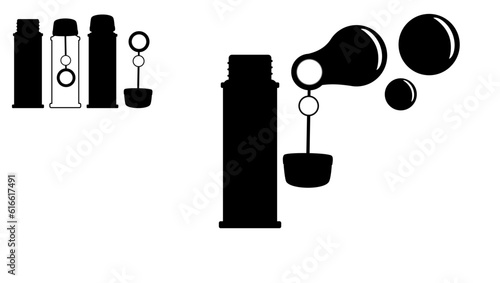 bubble wand silhouette