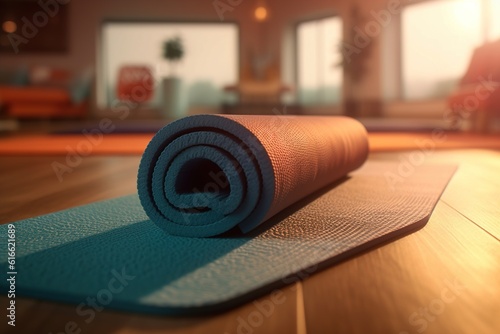 yoga mat. Generated by AI. Generated by AI.