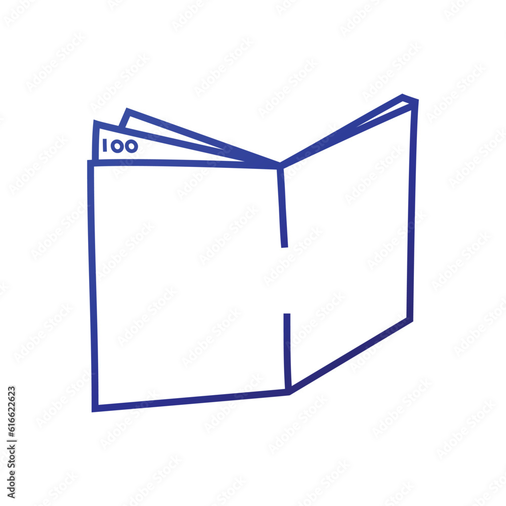 Gradient wallet and money icon. Outline illustration of wallet and money vector icon for web Gradient wallet and money icon. Outline illustration of wallet and money vector icon for web