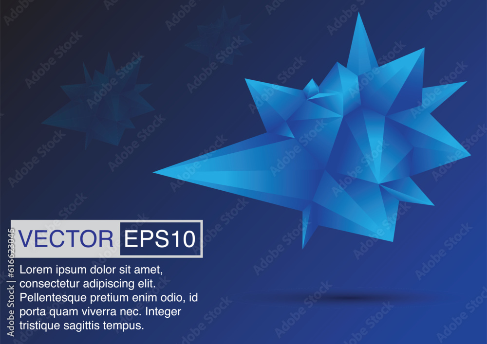 Obraz premium Facet background vector