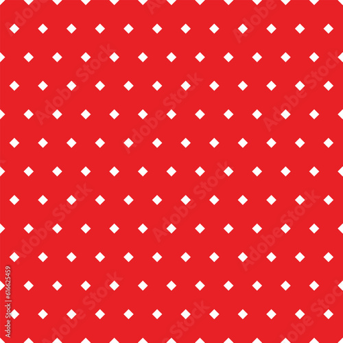 abstract monochrome geometric dot pattern with red background.