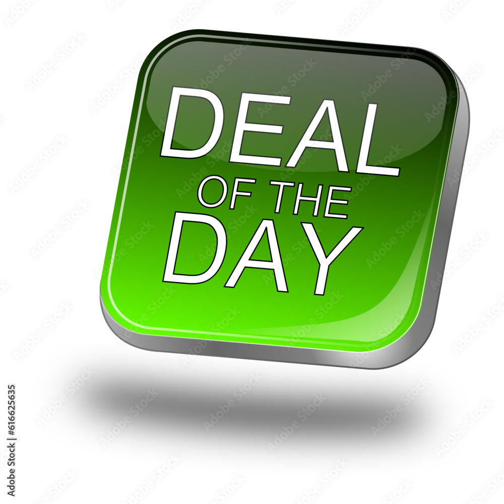 Deal of the Day Button - 3D illustration Deal of the Day Button - 3D illustration