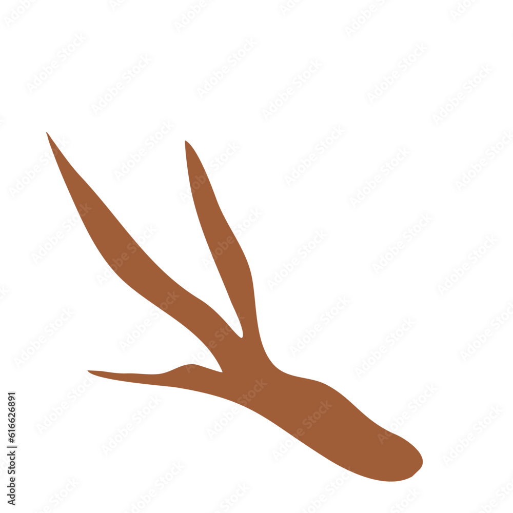 Illustration of a Brown Tree Branch Illustration of a Brown Tree Branch