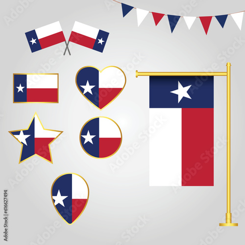 Free Download vector collection of Texas State of Usa emblems and icons in different shapes - GFXLoad