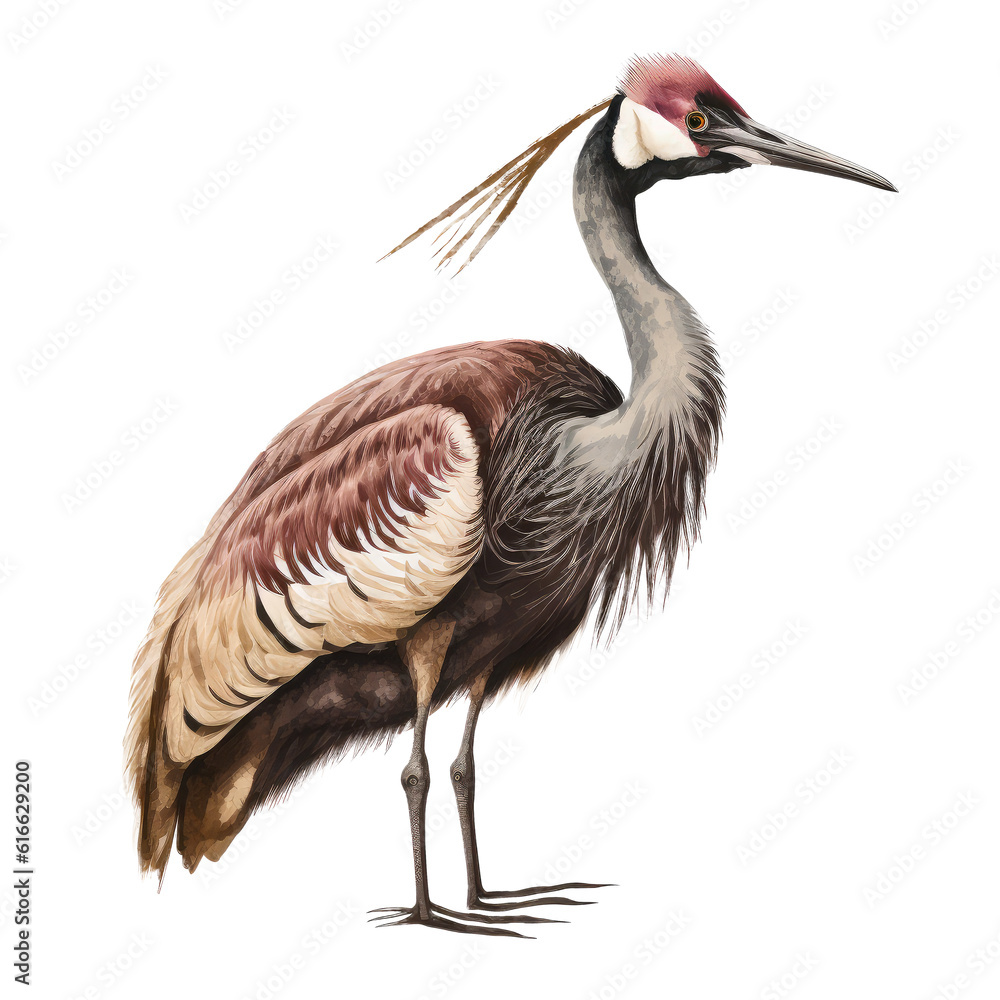 crane bird looking on background crane bird looking on background