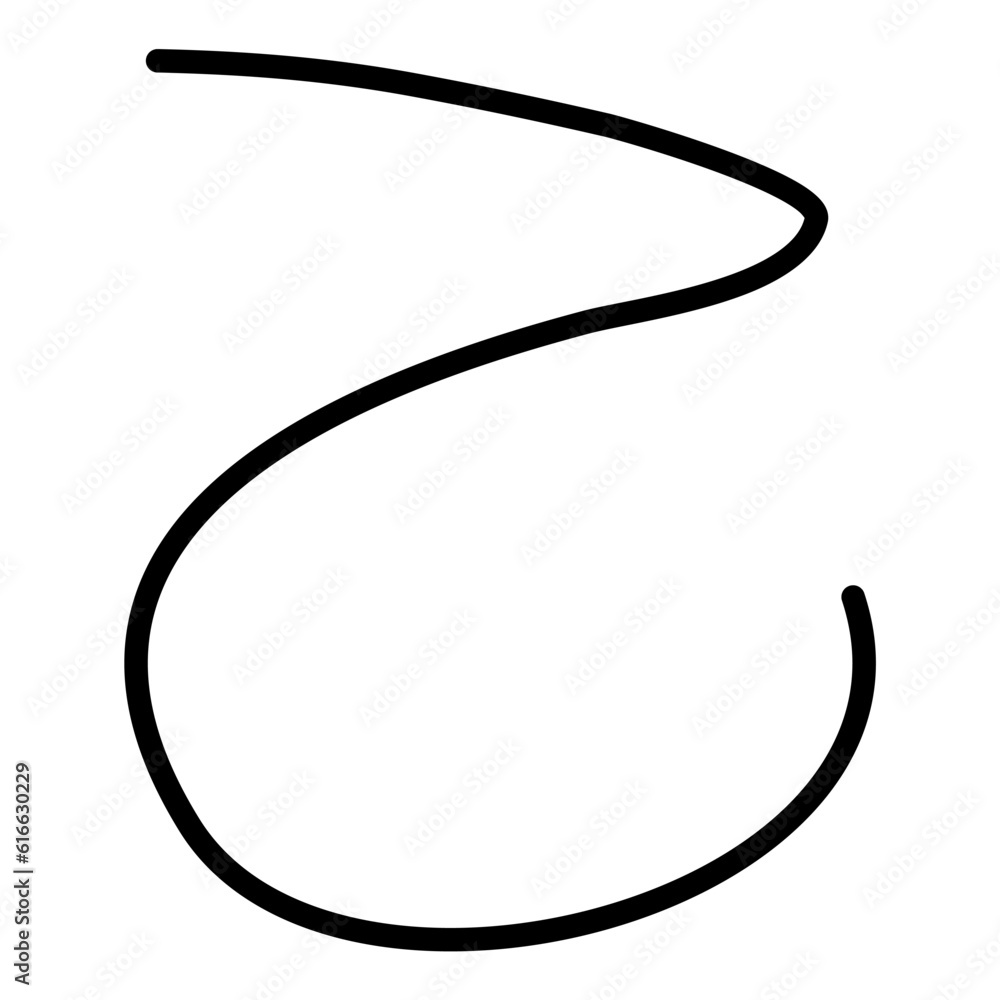 curve line illustration element